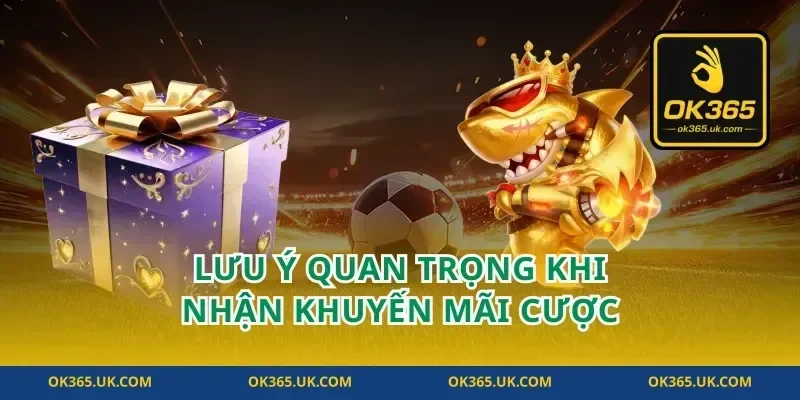 Lưu ý quan trọng khi nhận khuyến mãi cược